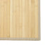 gulvtæppe 70x300 cm rektangulær bambus lys naturfarvet