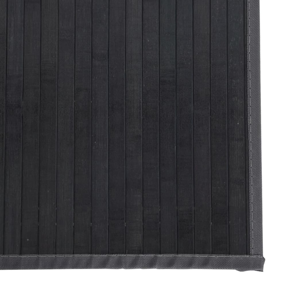 gulvtæppe 70x300 cm rektangulær bambus grå