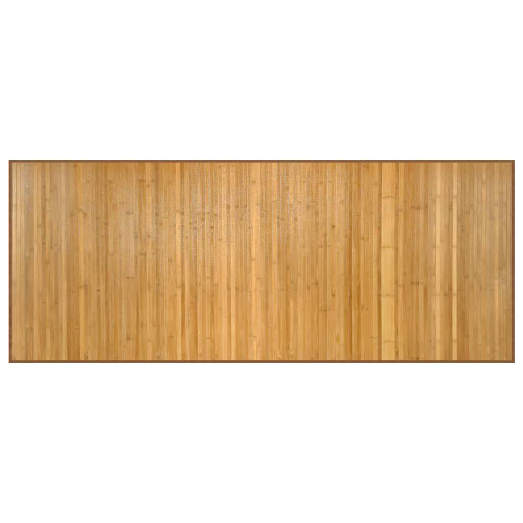 gulvtæppe 80x200 cm rektangulær bambus naturfarvet