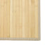 gulvtæppe 100x200 cm rektangulær bambus lys naturfarvet