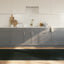 gulvtæppe 100x300 cm rektangulær bambus grå