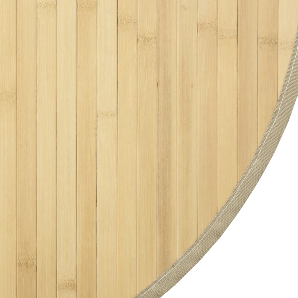 gulvtæppe 100 cm bambus lys naturfarvet
