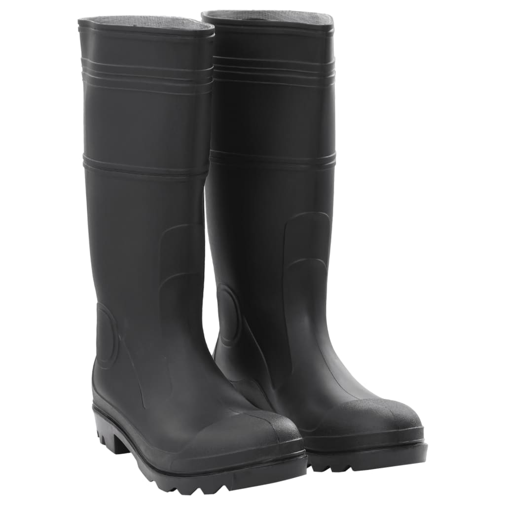 gummistøvler str. 44 PVC sort billede