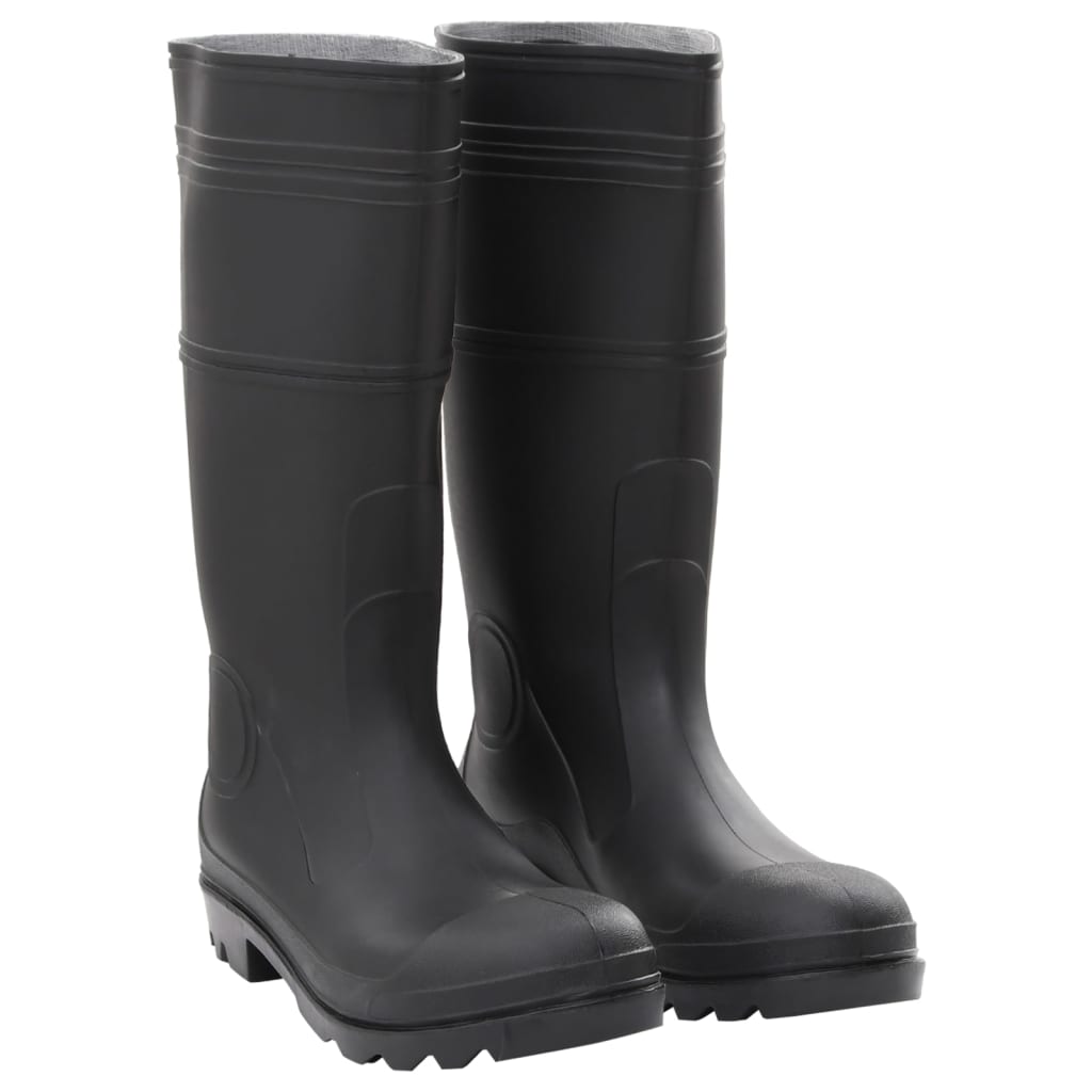 gummistøvler str. 45 PVC sort billede