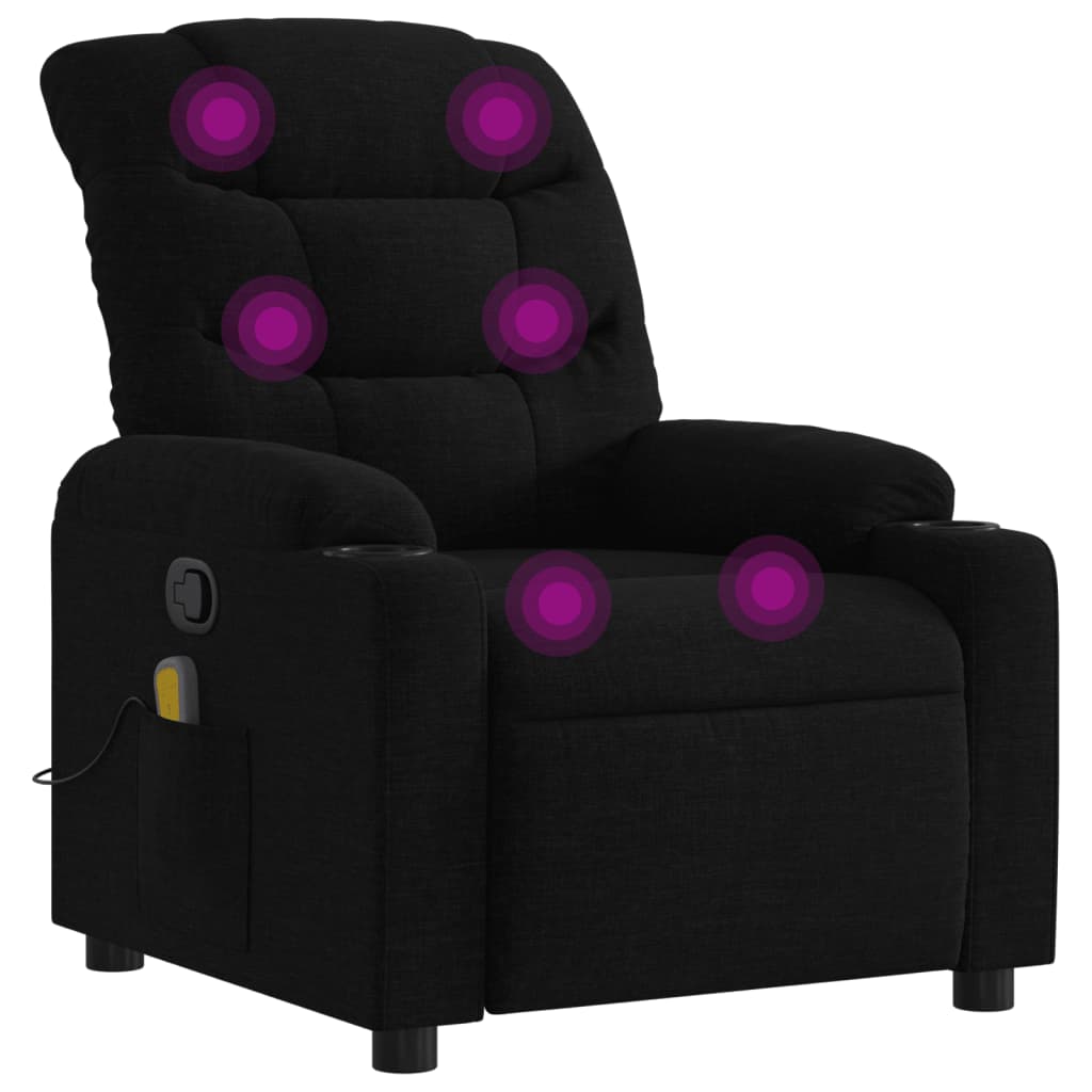 massagestol stof sort