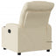 massagestol stof cremefarvet