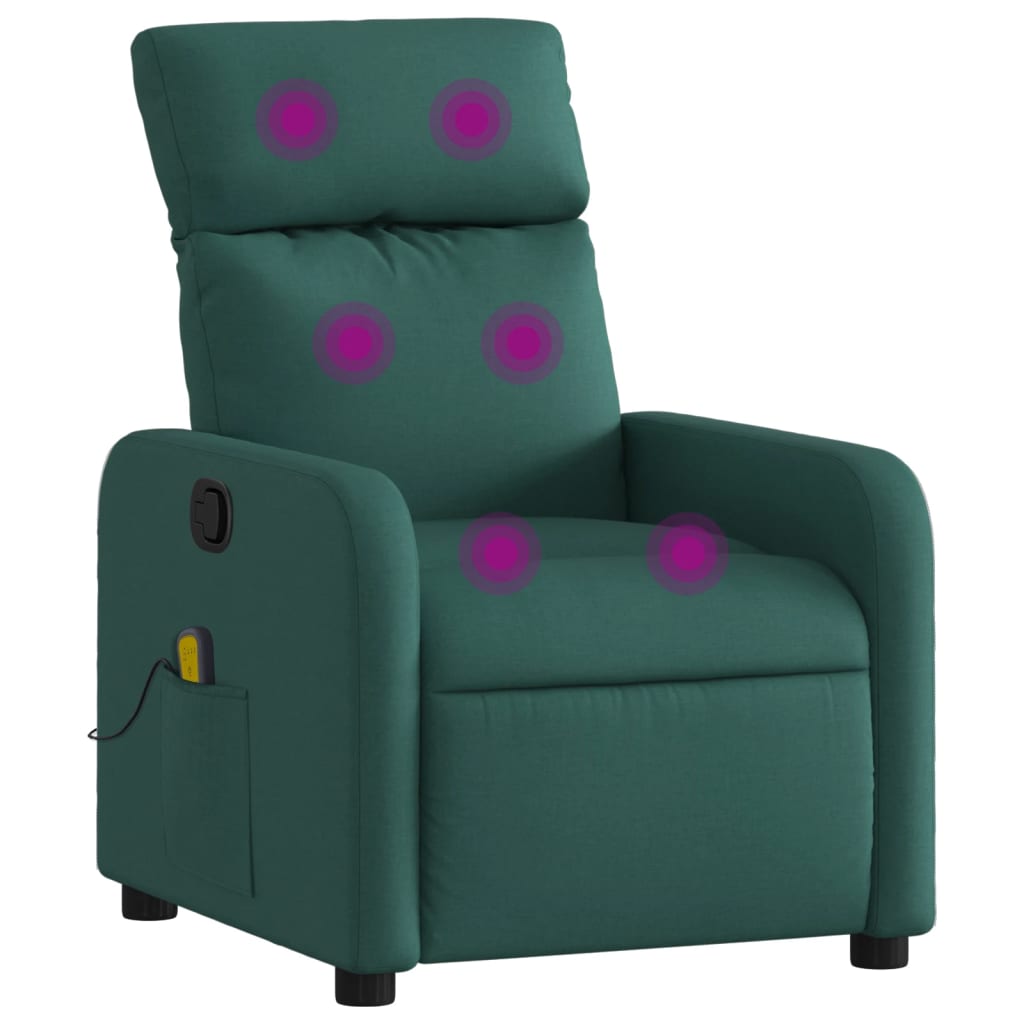 massagestol stof mørkegrøn