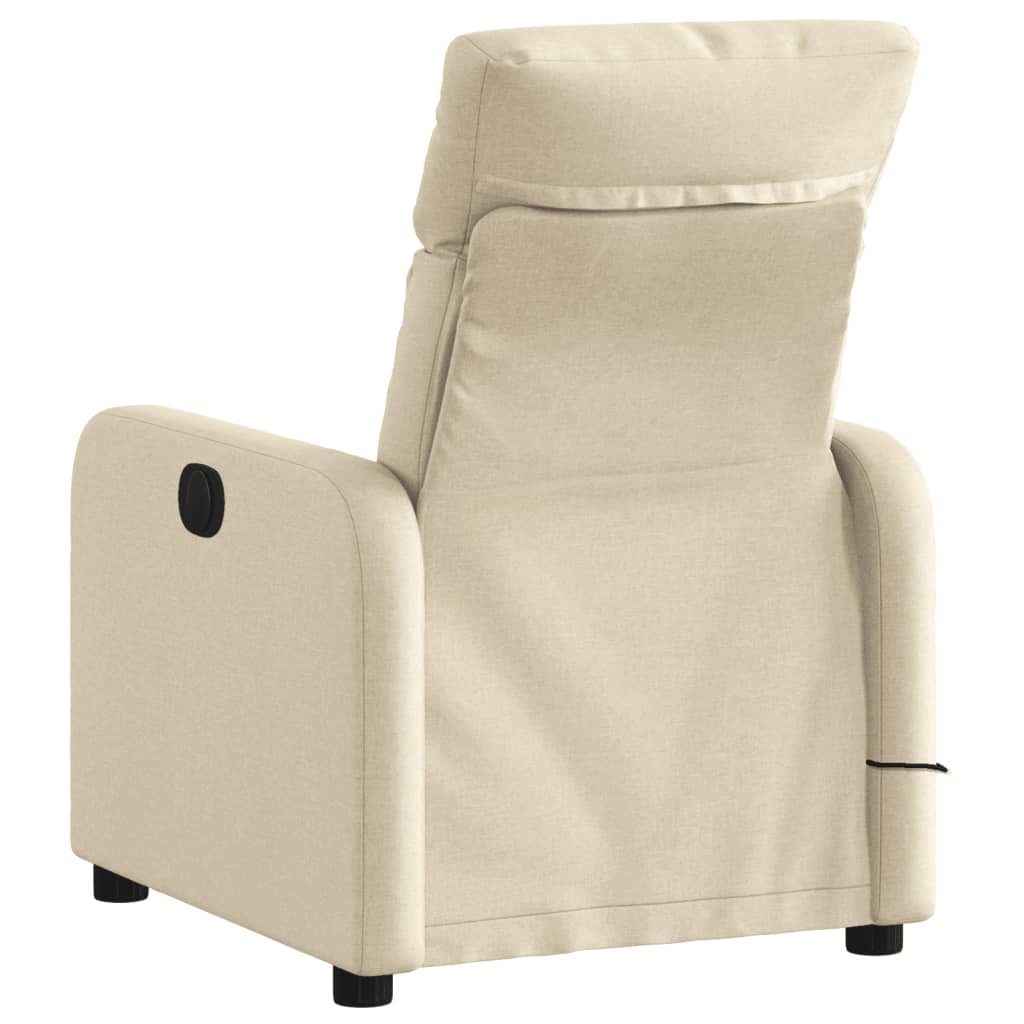 massagestol stof cremefarvet