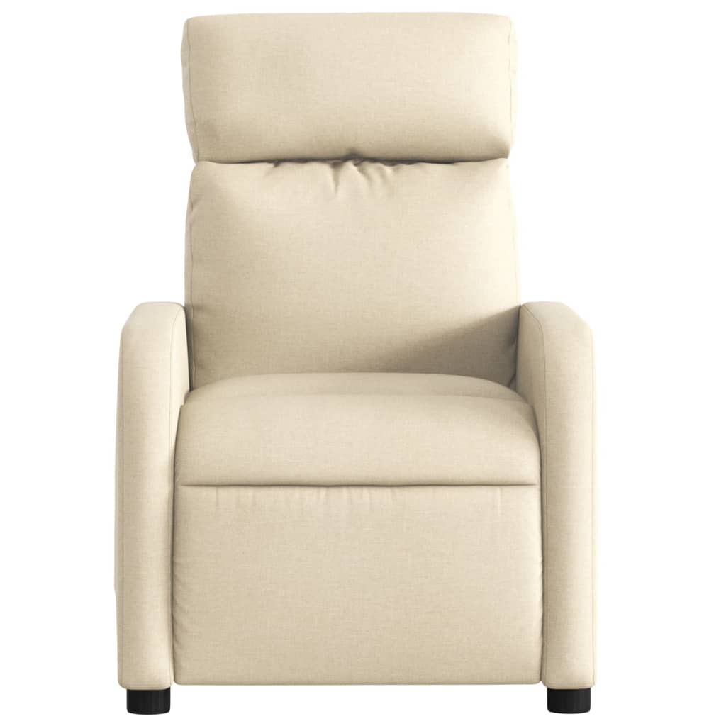massagestol stof cremefarvet