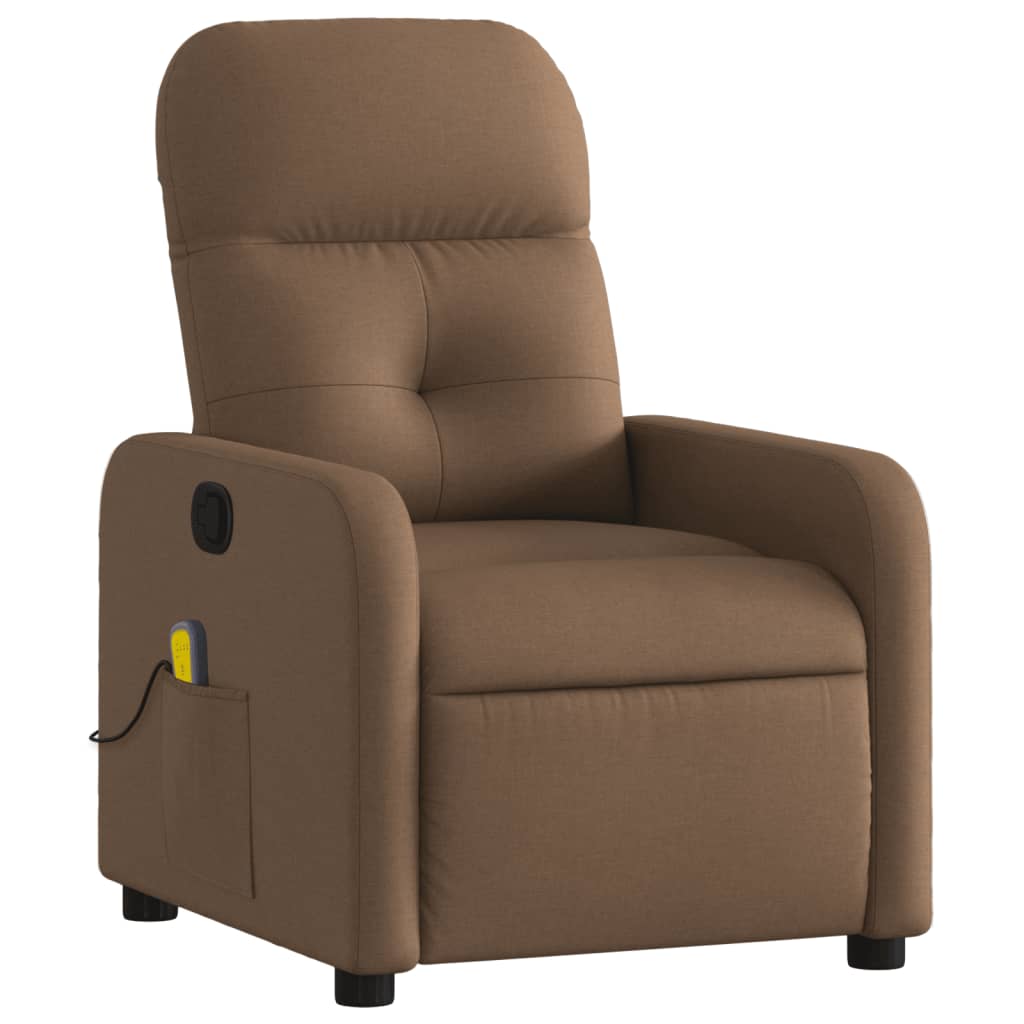 massagestol stof brun