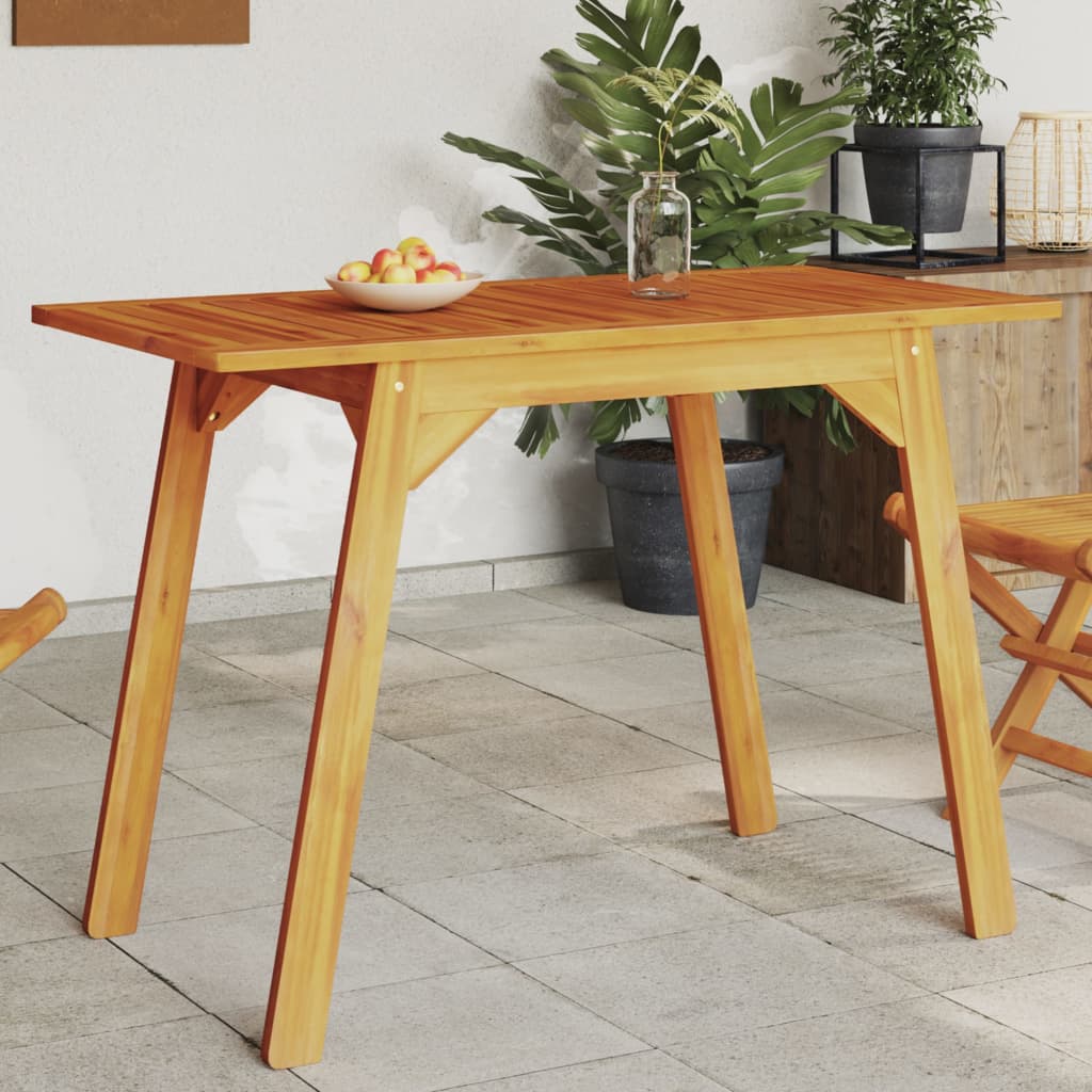 havebord 110x56x75 cm massivt akacietræ billede
