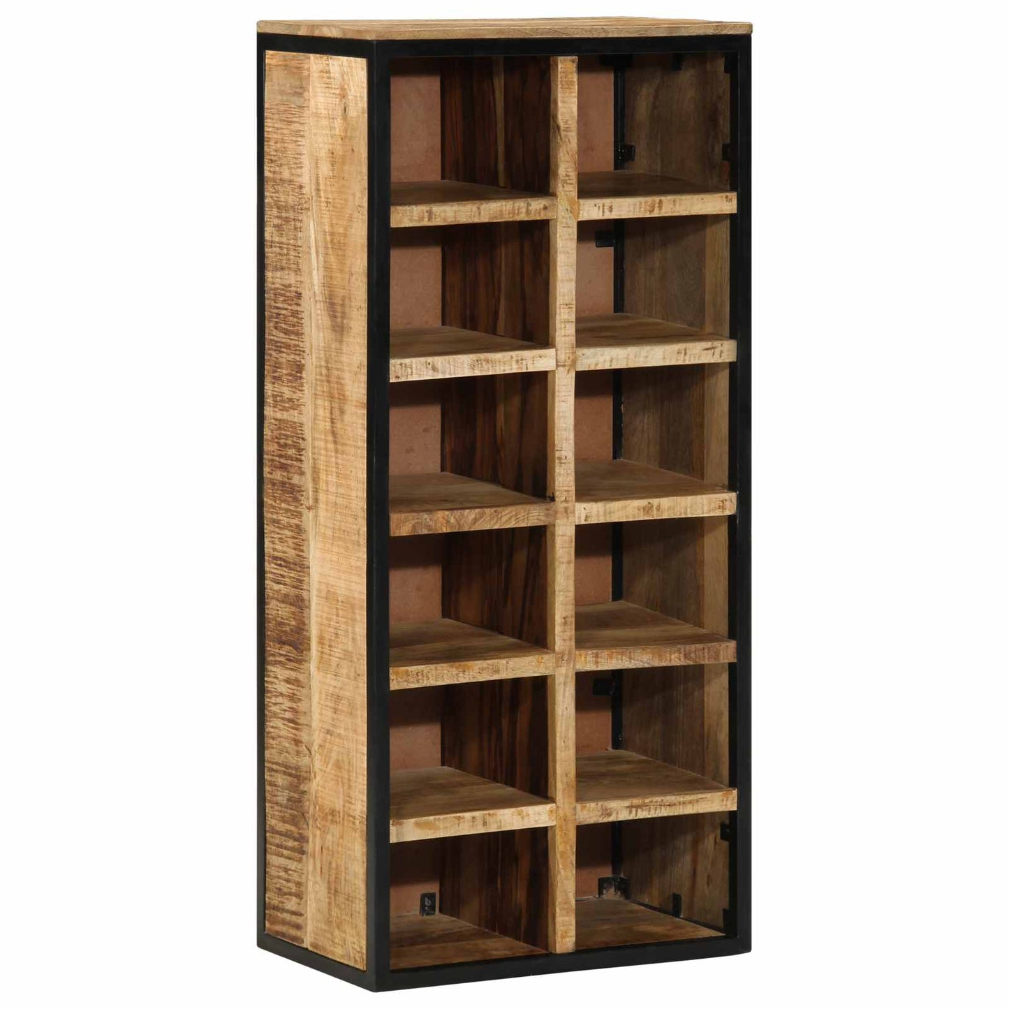 Sko skab med hylde Brun 50 x 30 x 110 cm Massivt mangotræ