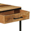 Konsolbord Brun 100 x 55 x 89,5 cm Massiv mango træ og metal