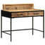 Konsolbord Brun 100 x 55 x 89,5 cm Massiv mango træ og metal