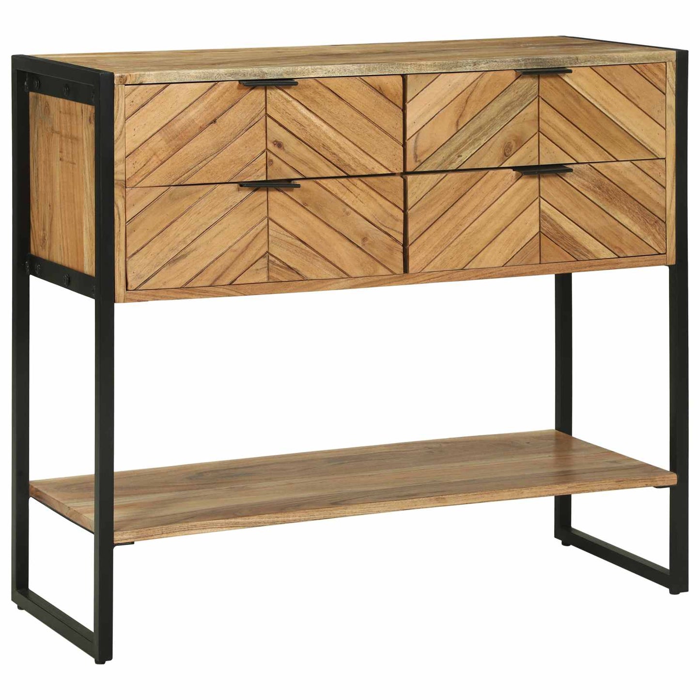 Konsolbord med skuffe Brun 90 x 35 x 80 cm Massivt Akacietræ