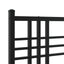 sengeramme med sengegavl 100x190 cm metal sort