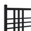 sengeramme med sengegavl 120x190 cm metal sort