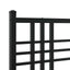 sengeramme med sengegavl 120x200 cm metal sort