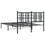 sengeramme med sengegavl 135x190 cm metal sort