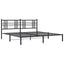 sengeramme med sengegavl 183x213 cm metal sort