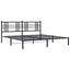 sengeramme med sengegavl 193x203 cm metal sort