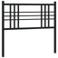 udskiftningsgavl 100 cm metal sort