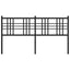 udskiftningsgavl 160 cm metal sort