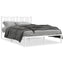 sengeramme med sengegavl 140x200 cm metal hvid