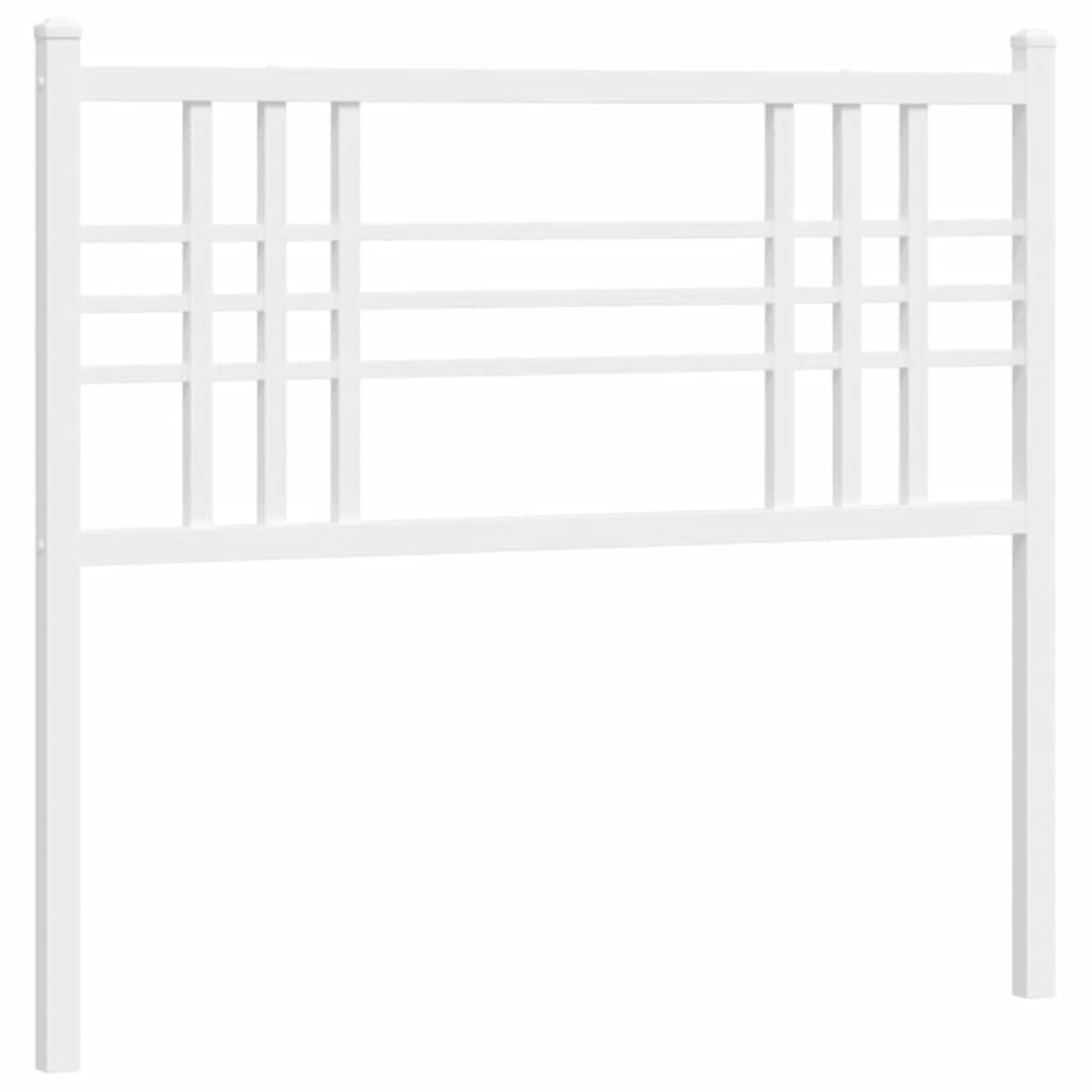 udskiftningsgavl 107 cm metal hvid