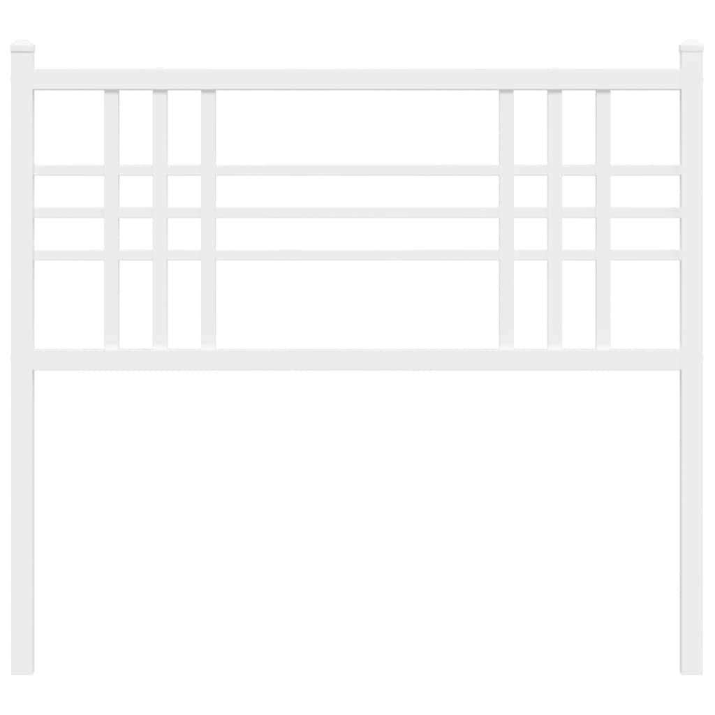 udskiftningsgavl 107 cm metal hvid