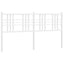 udskiftningsgavl 160 cm metal hvid