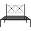 sengeramme med sengegavl 107x203 cm metal sort
