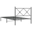 sengeramme med sengegavl 107x203 cm metal sort