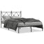 sengeramme med sengegavl 120x200 cm metal sort