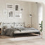 sengeramme med sengegavl 183x213 cm metal sort