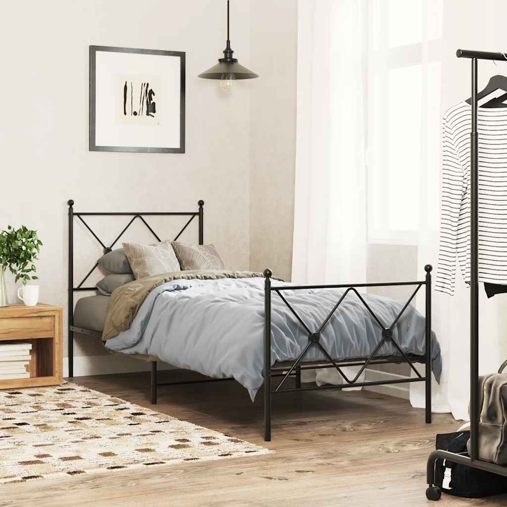 udskiftningsgavl 80 cm metal sort