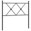 udskiftningsgavl 90 cm metal sort
