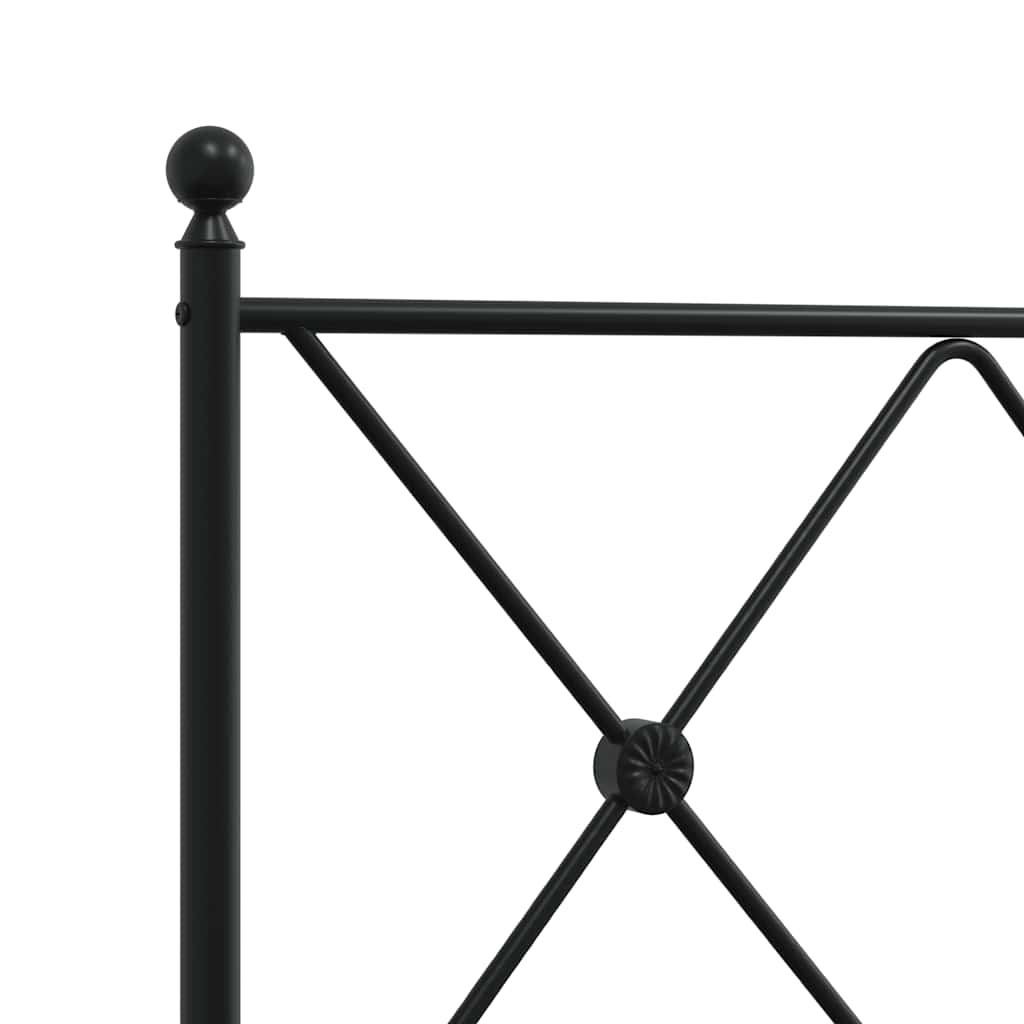 udskiftningsgavl 90 cm metal sort