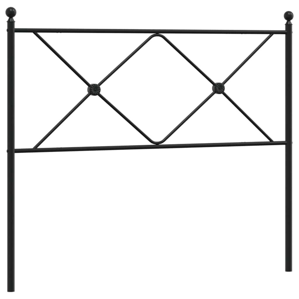 udskiftningsgavl 100 cm metal sort
