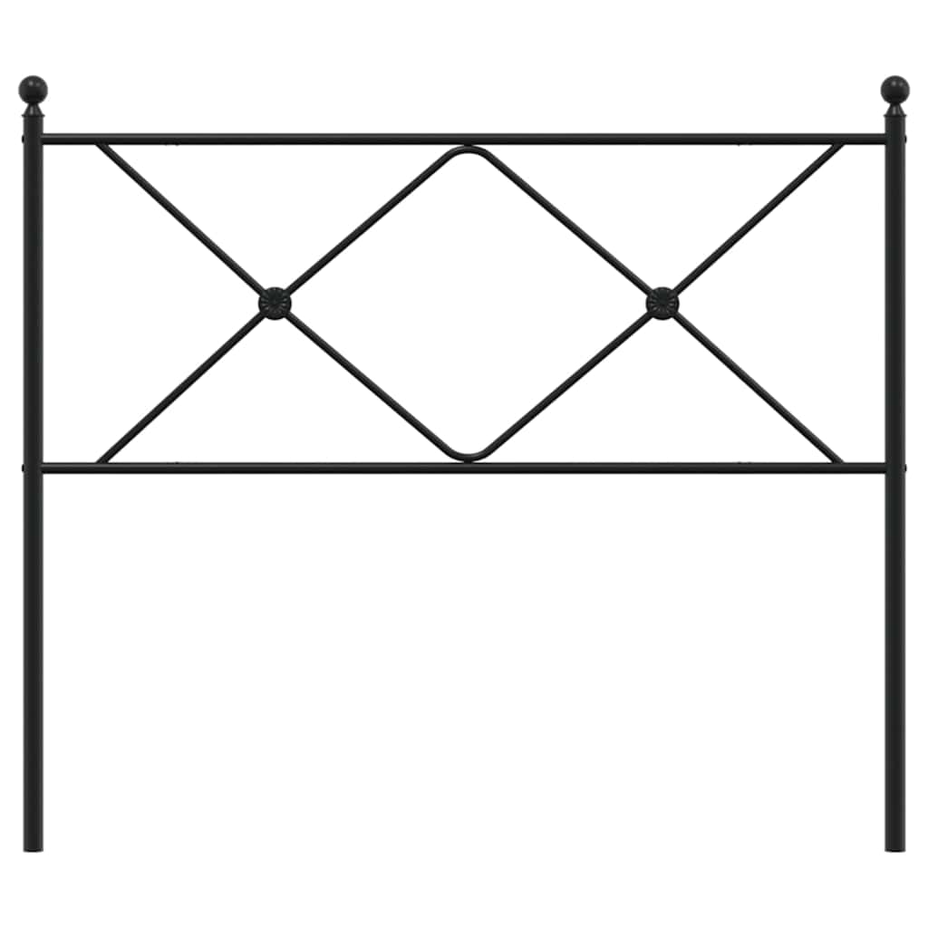 udskiftningsgavl 100 cm metal sort