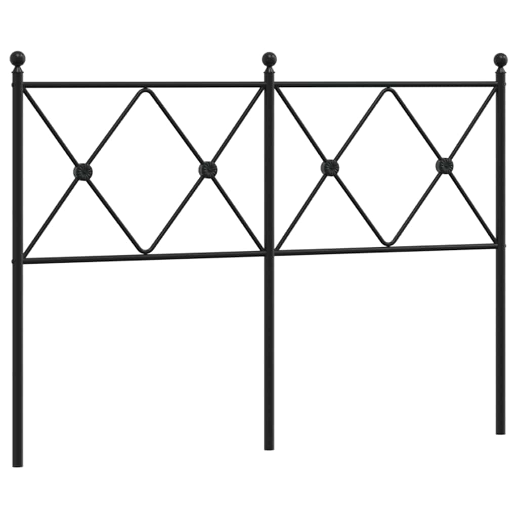 udskiftningsgavl 120 cm metal sort