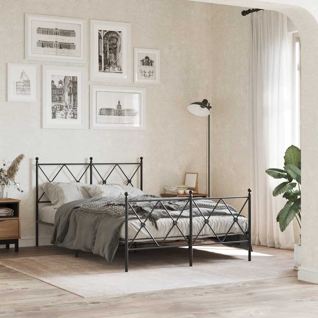 udskiftningsgavl 120 cm metal sort