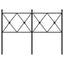 udskiftningsgavl 120 cm metal sort