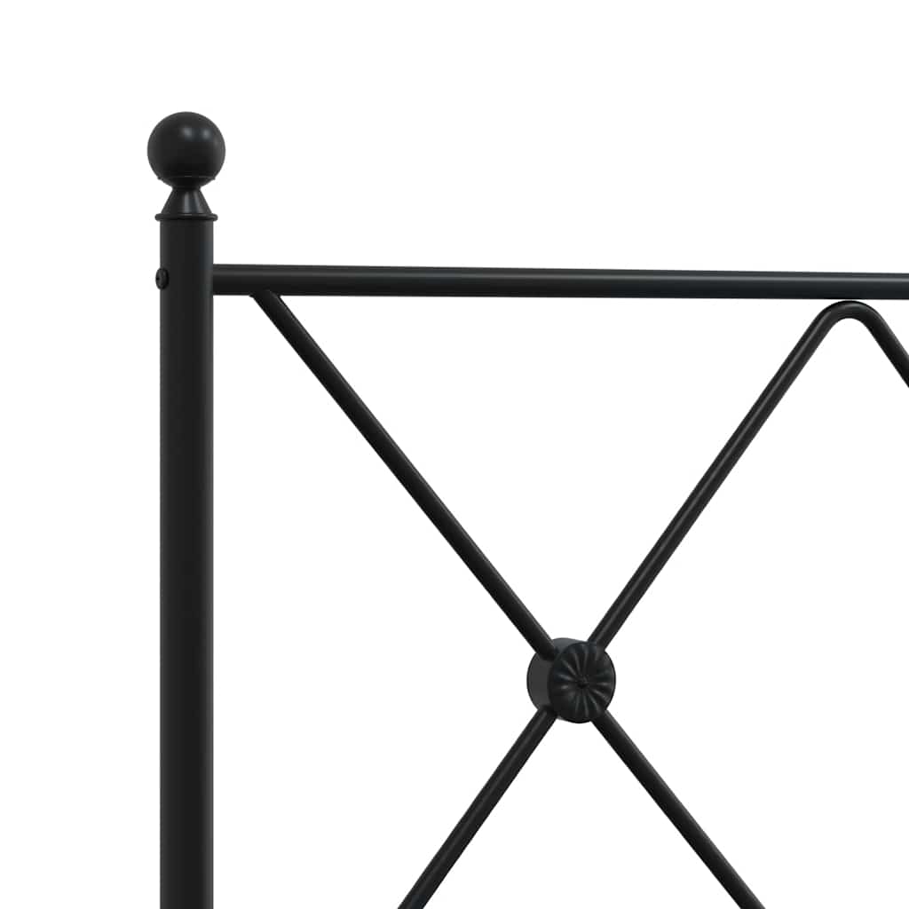 udskiftningsgavl 120 cm metal sort