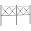 udskiftningsgavl 160 cm metal sort