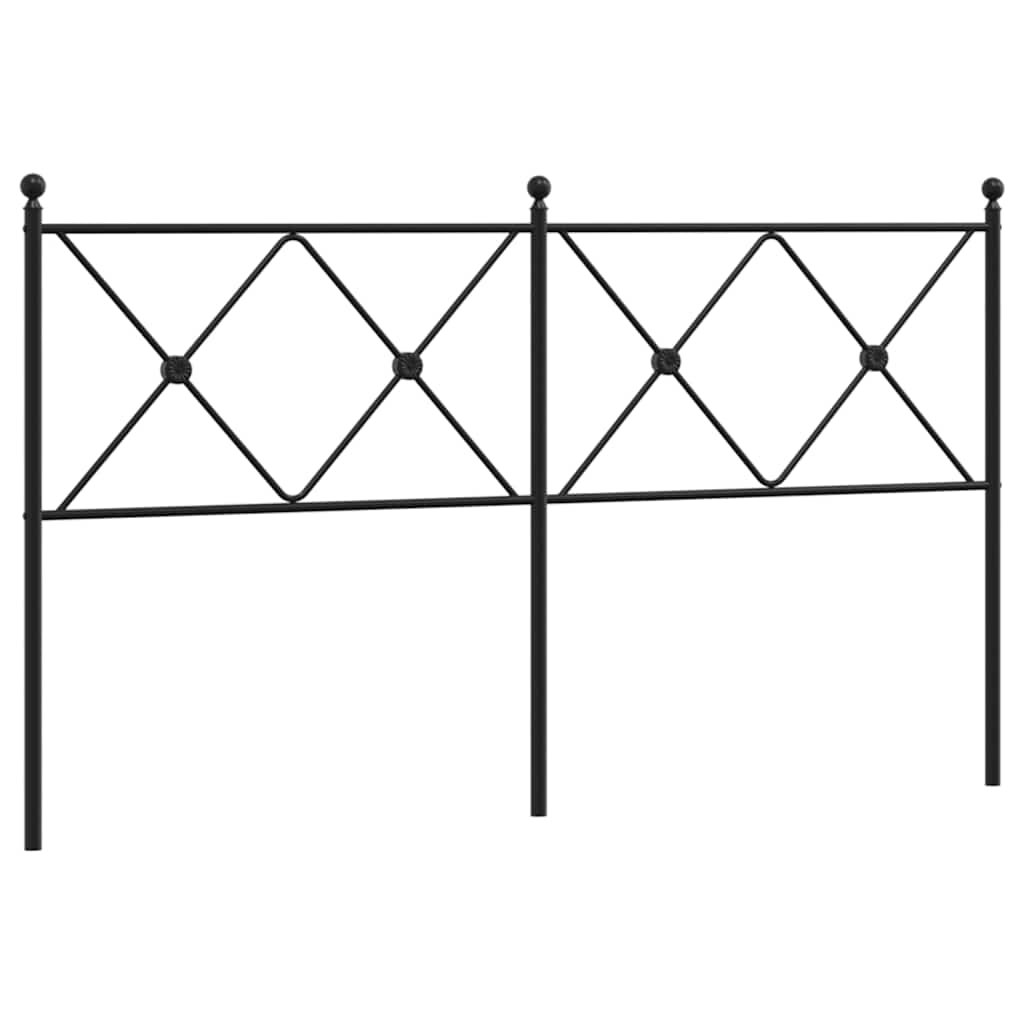 udskiftningsgavl 160 cm metal sort