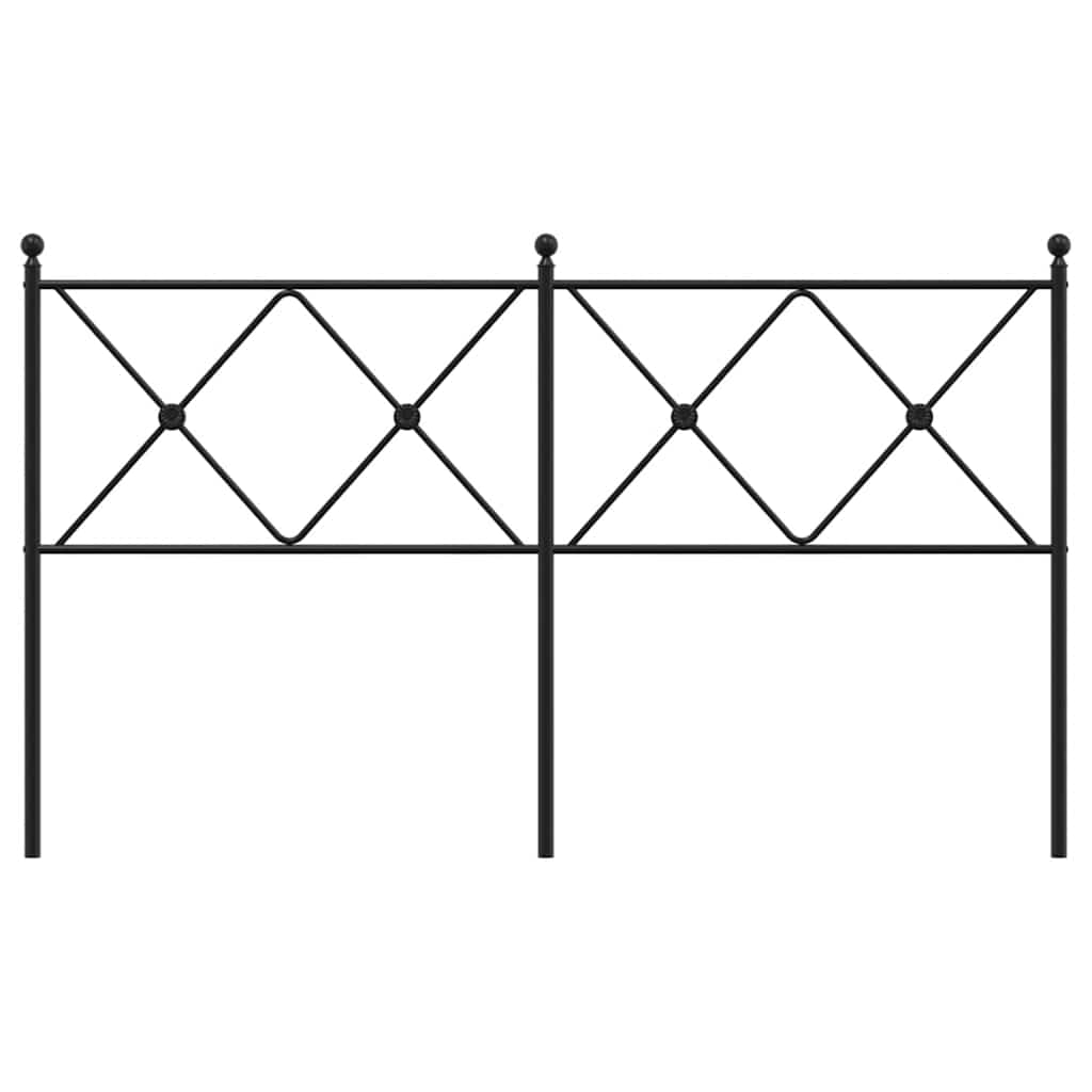 udskiftningsgavl 160 cm metal sort