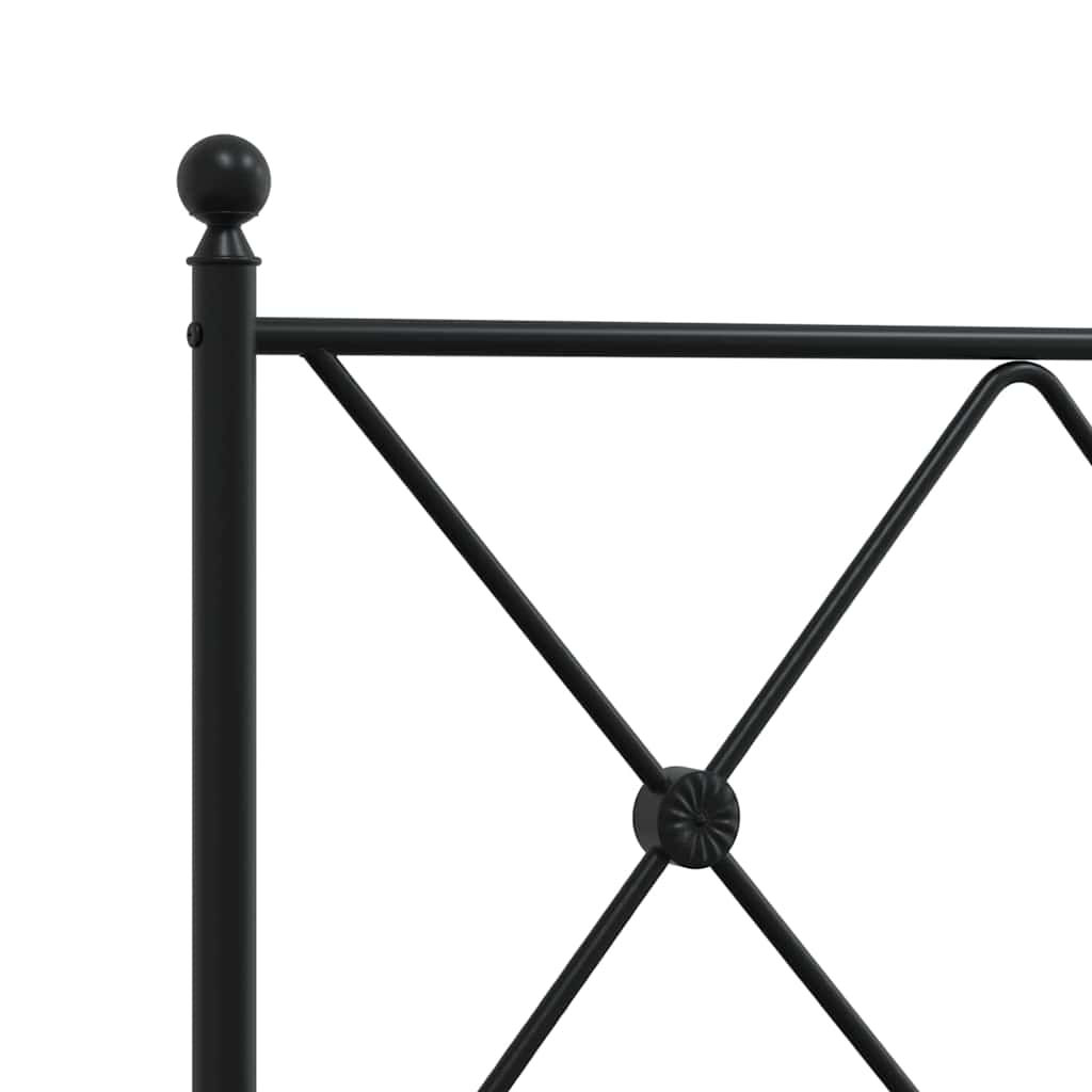udskiftningsgavl 160 cm metal sort