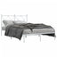 sengeramme med sengegavl 120x200 cm metal hvid