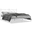 sengeramme med sengegavl 150x200 cm metal hvid